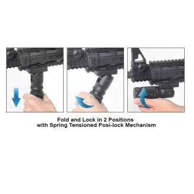 Poignee grip UTG metal repliable mnt-grp002sq 2