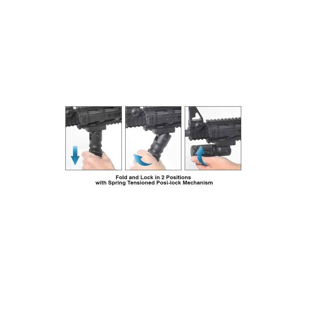 Poignee grip UTG metal repliable mnt-grp002sq