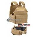 vest carrier molle + ceinture belt molle Tan defcon5 1000D d5-bav13 t