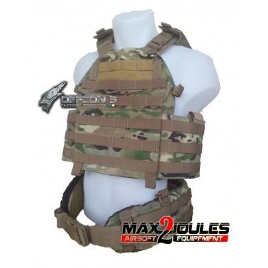 vest carrier molle + ceinture belt molle multicam defcon5 1000D d5-bav13 mc