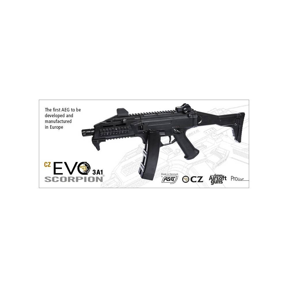 CZ Scorpion EVO 3 A1 : réplique airsoft compacte, précise et évolutive