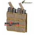 poche chargeur double coyote defcon5 pour m4 et ak d5-m4akdo ct