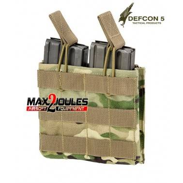 poche chargeur double multicamo defcon5 pour m4 et ak d5-m4akdo mc