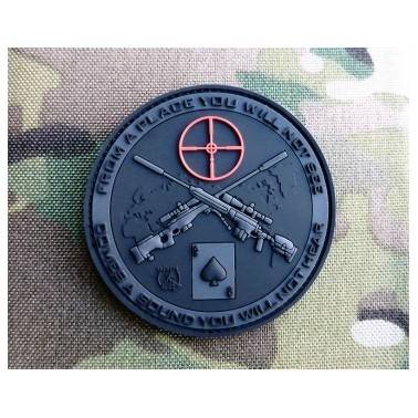 patch velcro pvc sniper blackops noir