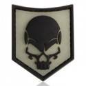 patch SOF skull rubber phosphorescent