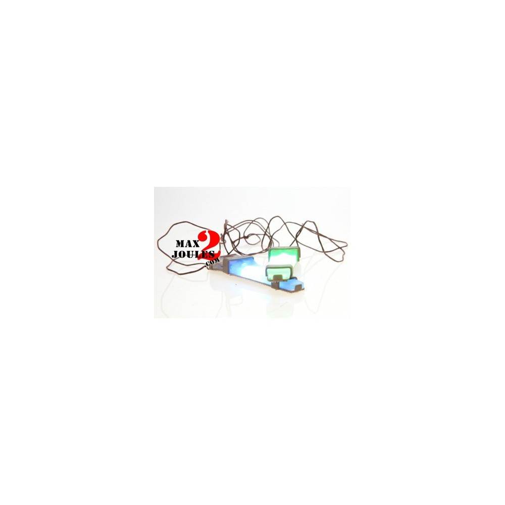 lampe V-lite identification bleue casque sac version velcro + corde