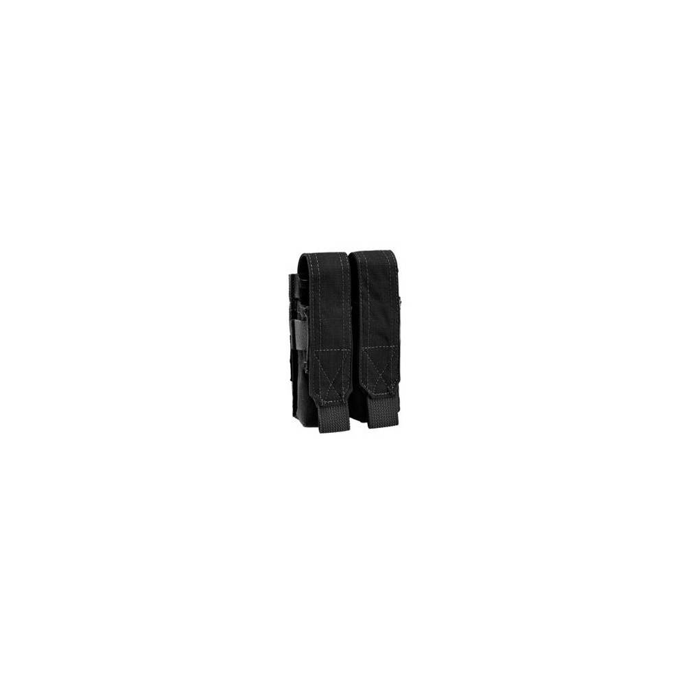 poche molle porte chargeur double 9mm noir defcon5 d5-pm02 b