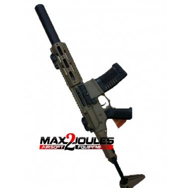 m4 avec silencieux + gear electronique amoeba ares am-014 tan 2