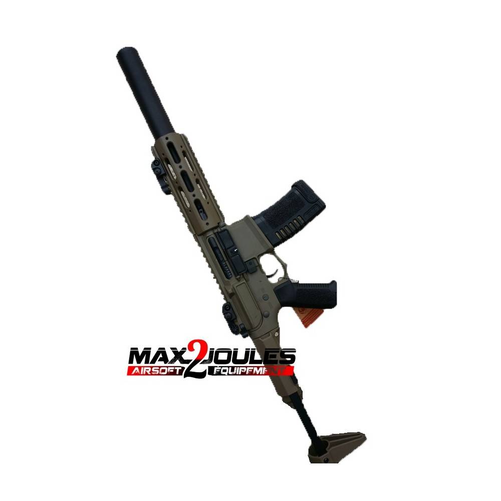 m4 avec silencieux + gear electronique amoeba ares am-014 tan