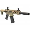 m4 avec silencieux + gear electronique amoeba ares am-014 tan