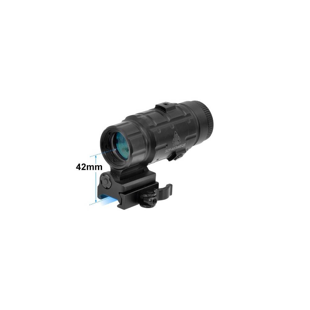 Magnifier 3x UTG avec flip to side