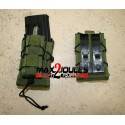 poche  OD double chargeur fusil et pistolet TACO mag