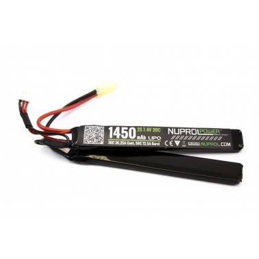 batterie lipo 7.4v / 1450mah 30c 2 elements we nuprol a63241 8054