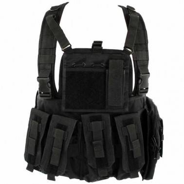 gilet chest rig black noir defcon5 d5-rc901 b