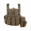 gilet chest rig tan defcon5 d5-rc901 t