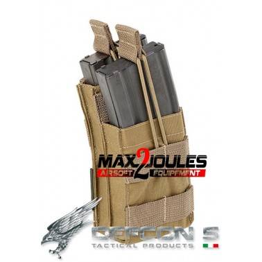poche chargeur double tan defcon5 cordura 500 d5-m4os/2 tan