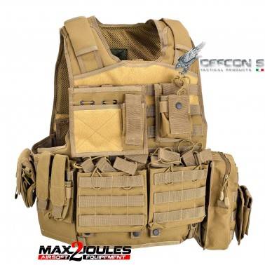 gilet armour carrier tan defcon5 d5-bav06 t