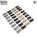 lot de 32 couvres rails modulables noir od tan gr
