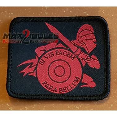 patch gladiateur noir et rouge