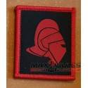 patch casque gladiateur secutor rouge fond noir