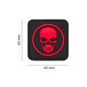 patchc velcro ghost recon noir et rouge