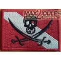 patch velcro drapeau pirate rouge