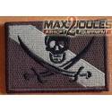 patch velcro drapeau pirate brun