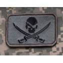 patch velcro msm pirate skull flag acu