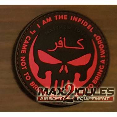 patch velcro pvc infidel punisher rouge