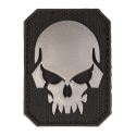 patch pvc tete de mort alien noir