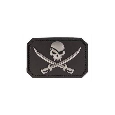 patch pvc skull  pirates noir