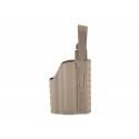 holster rigide tan pour glock avec lampe nuprol