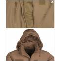 softshell scu coyote foncé a capuche integree miltec