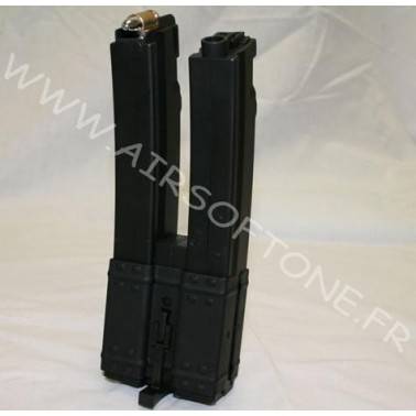 Chargeur MP5 double 560 BB's avec douilles apparentes