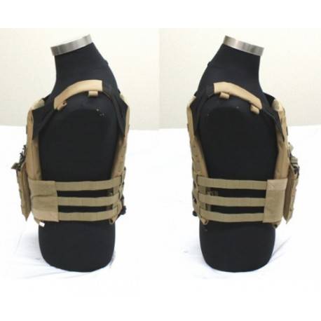gilet JPC tan + plaque