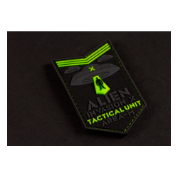 patch pvc alien invasion tactical unit phosphorescent