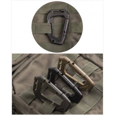 lot de 2 mousquetons tactiques molle tan 15922505