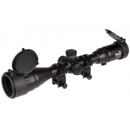 lunette 3-12x40 mildot rouge bleu ou vert lancer tactical