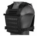 gilet leger plate carrier noir 1000d lancer tactical a68609