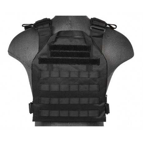 gilet leger plate carrier noir 1000d lancer tactical a68609