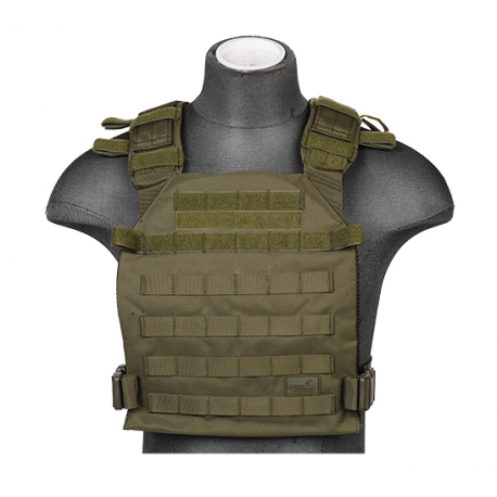 gilet leger plate carrier OD 1000D lancer tactical a68610