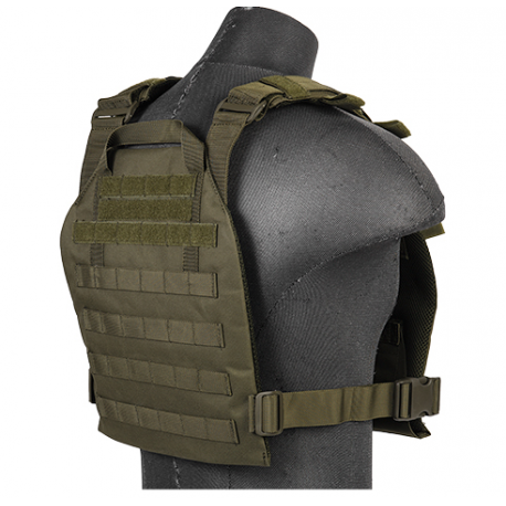gilet leger plate carrier OD 1000D lancer tactical a68610