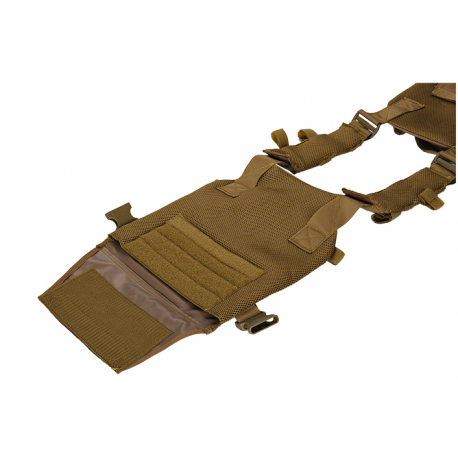 gilet leger plate carrier tan 1000D lancer tactical a68611