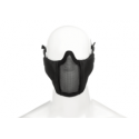 demi masque grillagé noir avec mousse sur les cotés invader gear