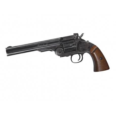 revolver schofield 6" effet noir vieilli co2 6mm