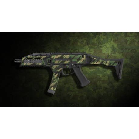 kit complet customisation skin scorpion EVO 3A1 camo original DF + 4 chargeurs