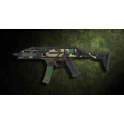 kit complet customisation skin scorpion EVO 3A1 camo woodland  + 4 chargeurs