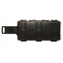 mallette waterproof 75x33x13cm mousse predecoupee noire à roulettes nuprol