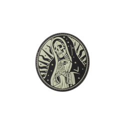 patch velcro pvc santa muerte phosphorescent 27846