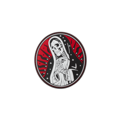 patch velcro pvc santa muerte rouge 27847